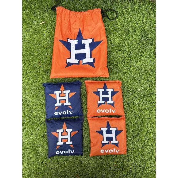 Houston Astros Corn Hole Dual Sided Bean Bag Set of 4 - Picture 5 of 5